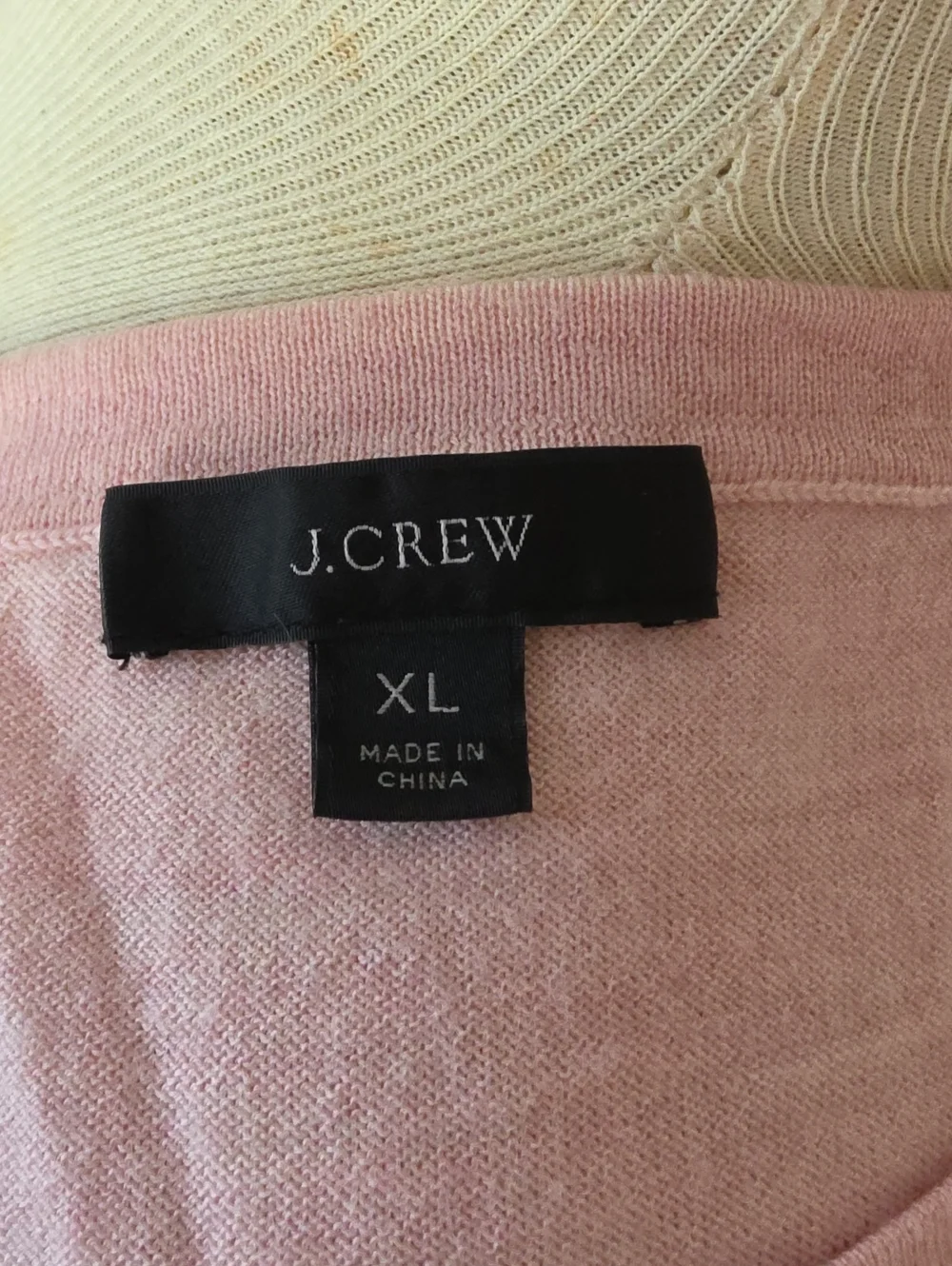 J.CREW 100% Merino Wool Pink Crewneck Career Casual Long Sleeve Sweater XL READ
